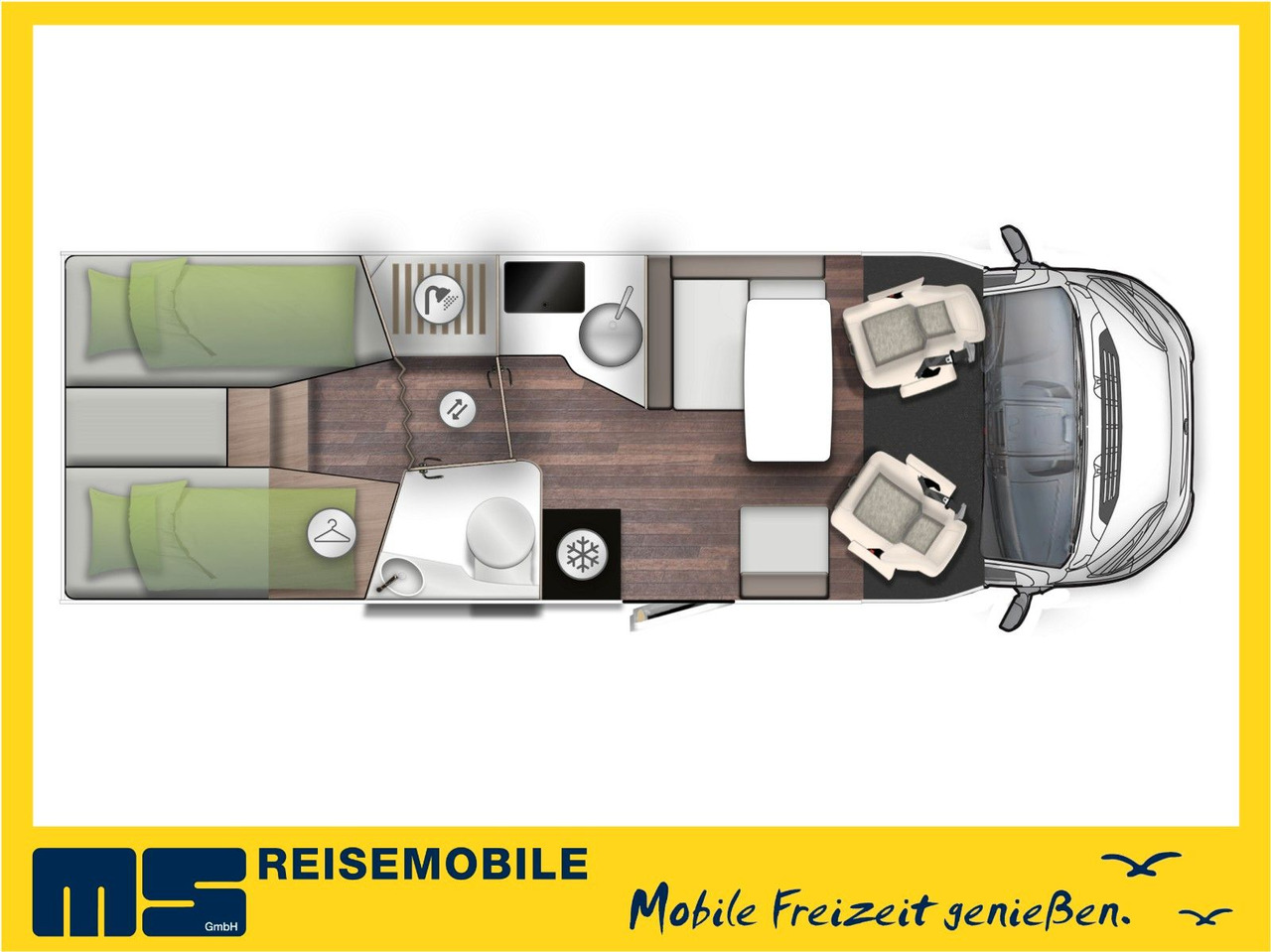 Forster T 745 EB / MODELL 2026 / EINZELBETTEN & RAUMBAD - موتر هوم شبه متكامل: صورة 2 Forster T 745 EB / MODELL 2026 / EINZELBETTEN & RAUMBAD - موتر هوم شبه متكامل: صورة 2