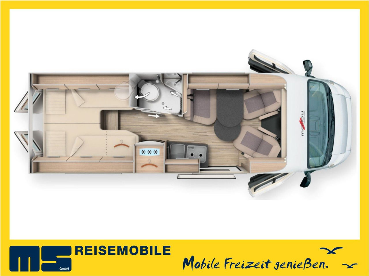 Malibu VAN COMFORT 640 LE / INFO.- PAKET / EINZELBETTEN - كرفان فان: صورة 2 Malibu VAN COMFORT 640 LE / INFO.- PAKET / EINZELBETTEN - كرفان فان: صورة 2
