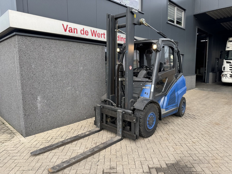 Linde H45T Duplo 400 Freelift / Sideshift / 4e Functie LPG 2005 - رافعة شوكية تعمل بالغاز: صورة 3 Linde H45T Duplo 400 Freelift / Sideshift / 4e Functie LPG 2005 - رافعة شوكية تعمل بالغاز: صورة 3