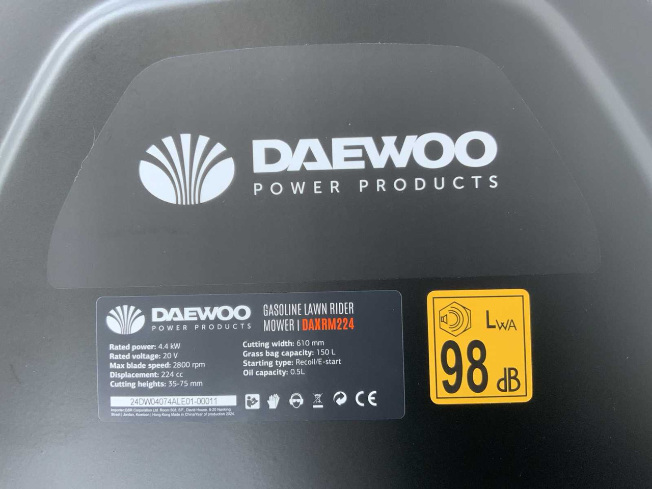 جزازة عشب الحدائق Daewoo DAXRM224: صورة 6