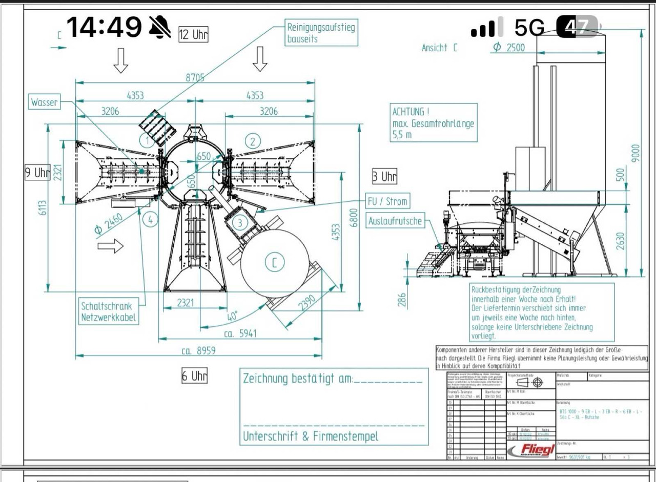 Fliegl Betontankstelle / Bock Silosysteme Fliegl BTS – The Mobile Mixing Plant / Bock WSS 32.5 - آلة الخرسانة: صورة 3 Fliegl Betontankstelle / Bock Silosysteme Fliegl BTS – The Mobile Mixing Plant / Bock WSS 32.5 - آلة الخرسانة: صورة 3