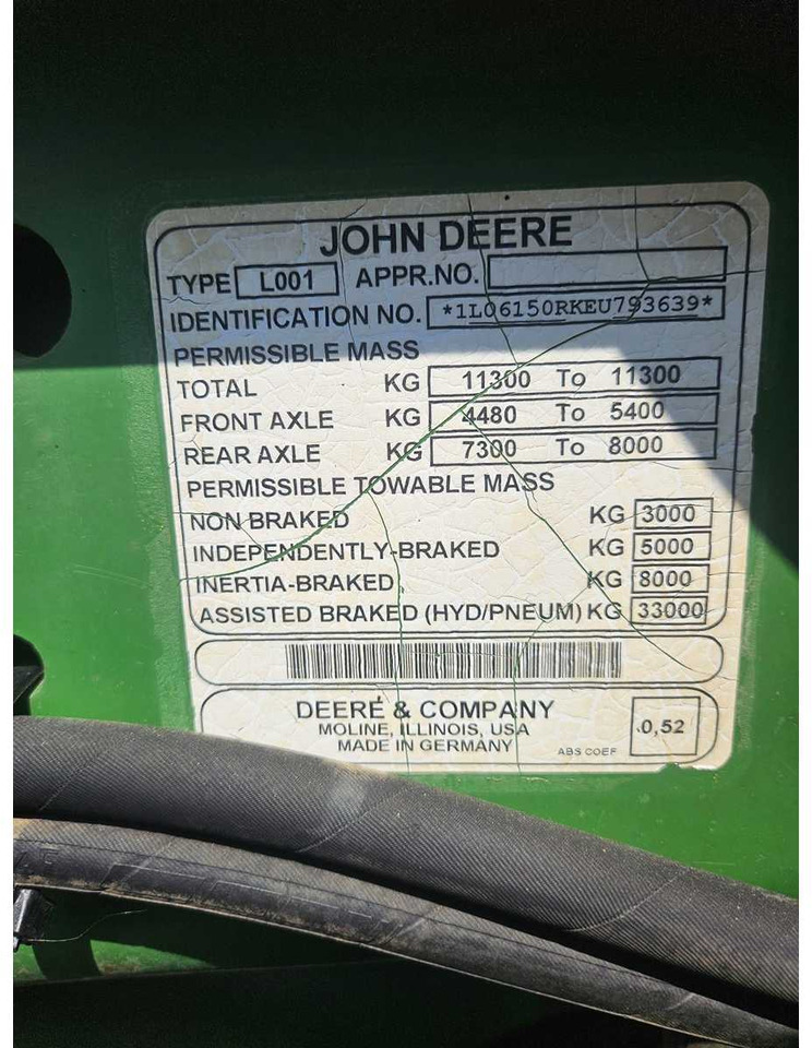 جرار John Deere 6150R: صورة 8