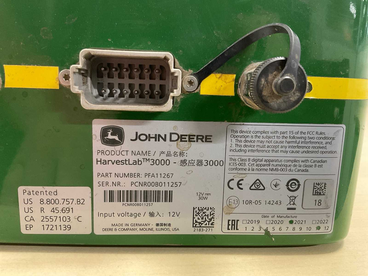 John Deere HarvestLab 3000 - مغراف أمامي للجرار: صورة 3 John Deere HarvestLab 3000 - مغراف أمامي للجرار: صورة 3