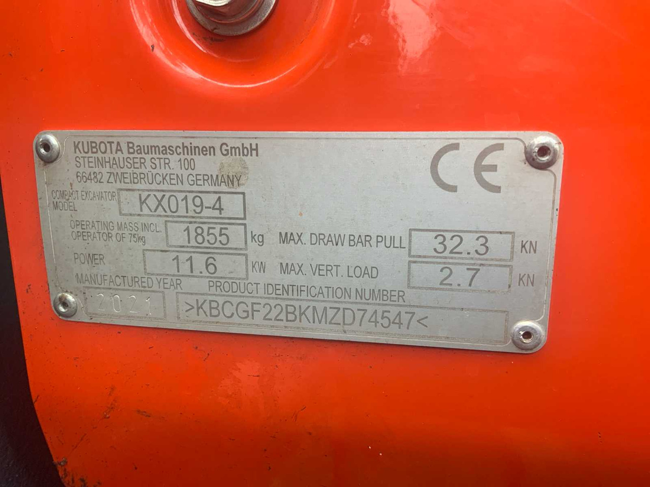 حفار صغير Kubota KX019-4: صورة 22