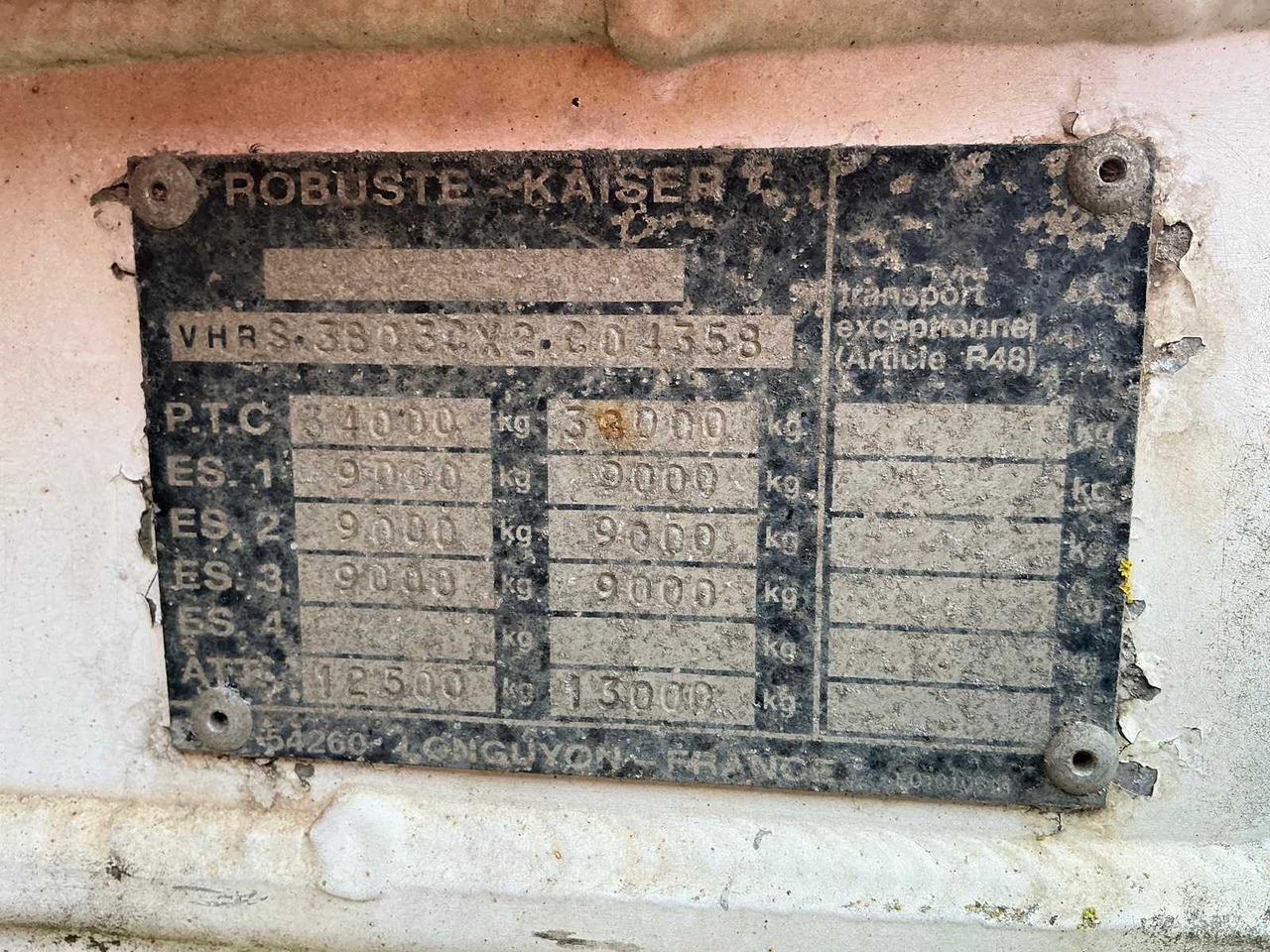 نصف مقطورة ROBUST KAISER S3803V SEMI-TRAILER TIPPER: صورة 12