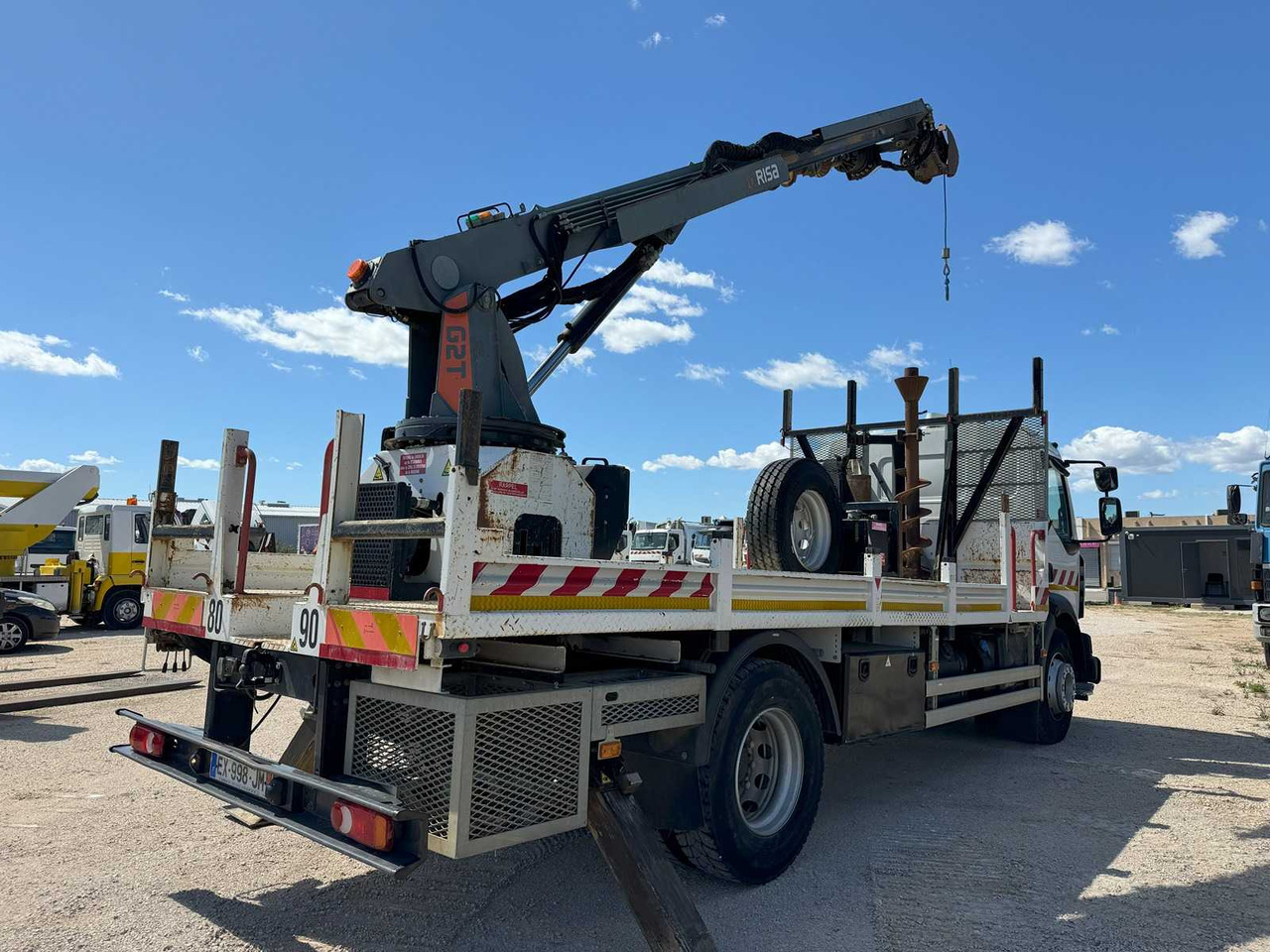 Risa Renault D14 G2T TARIÈRE - شاحنات مسطحة, شاحنة كرين: صورة 5 Risa Renault D14 G2T TARIÈRE - شاحنات مسطحة, شاحنة كرين: صورة 5