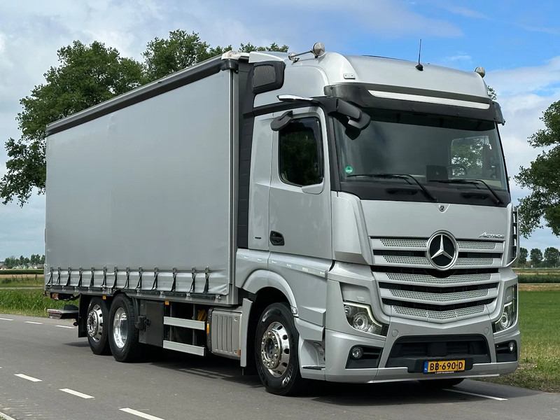 Mercedes-Benz Actros ACTROS 2545LL EURO6. 2021. Schuifzeil Bakwagen met Laadklep. - شاحنة ذات ستائر جانبية: صورة 2 Mercedes-Benz Actros ACTROS 2545LL EURO6. 2021. Schuifzeil Bakwagen met Laadklep. - شاحنة ذات ستائر جانبية: صورة 2