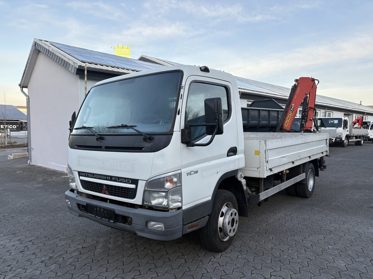 FUSO FUSO 7C18 Canter Pritsche 3.8m Kran 2x hydr. - شاحنة توصيل مفتوحة: صورة 1 FUSO FUSO 7C18 Canter Pritsche 3.8m Kran 2x hydr. - شاحنة توصيل مفتوحة: صورة 1