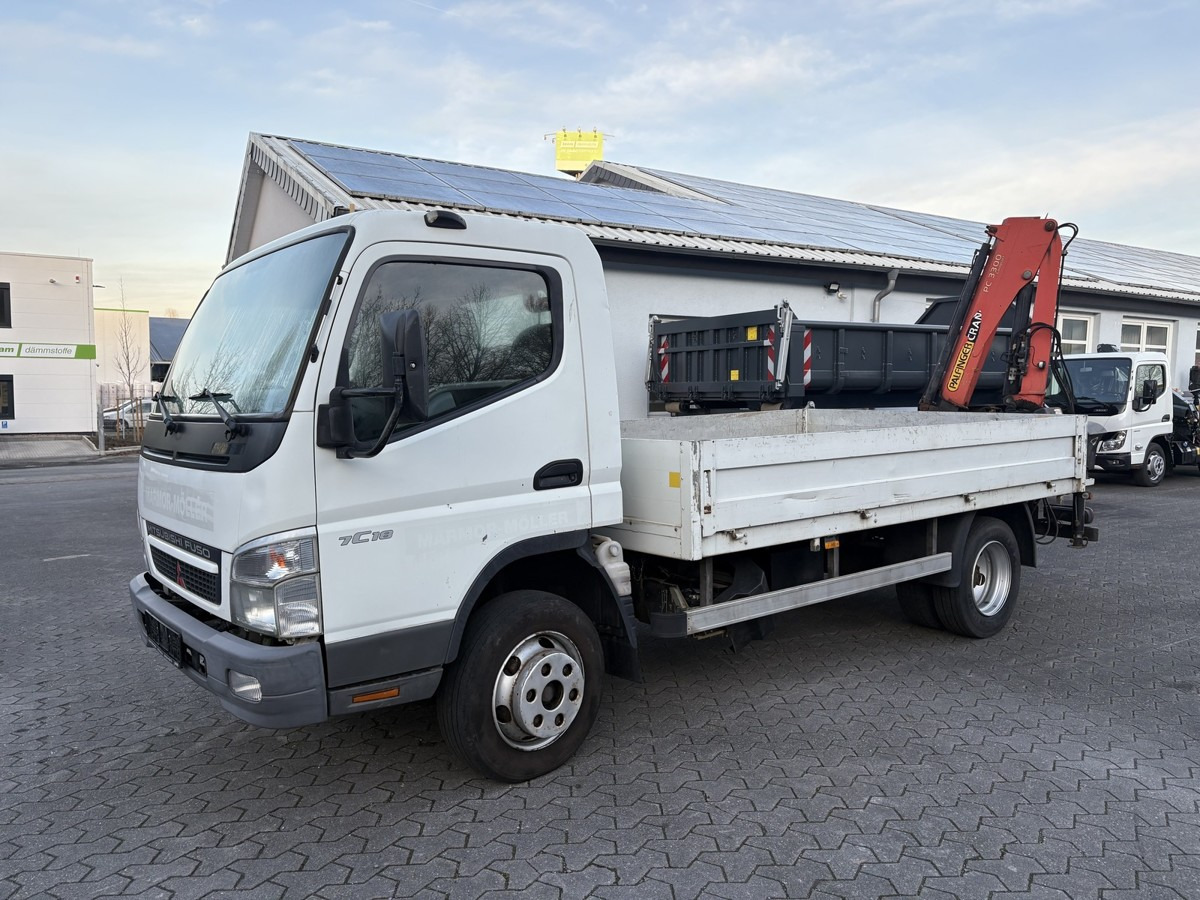 FUSO FUSO 7C18 Canter Pritsche 3.8m Kran 2x hydr. - شاحنة توصيل مفتوحة: صورة 2 FUSO FUSO 7C18 Canter Pritsche 3.8m Kran 2x hydr. - شاحنة توصيل مفتوحة: صورة 2