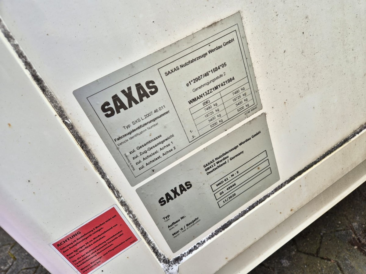 MAN Saxas MKD 61-M-E Koffer Bj. 2020 Möbelkoffer - شاحنة بصندوق مغلق: صورة 5 MAN Saxas MKD 61-M-E Koffer Bj. 2020 Möbelkoffer - شاحنة بصندوق مغلق: صورة 5