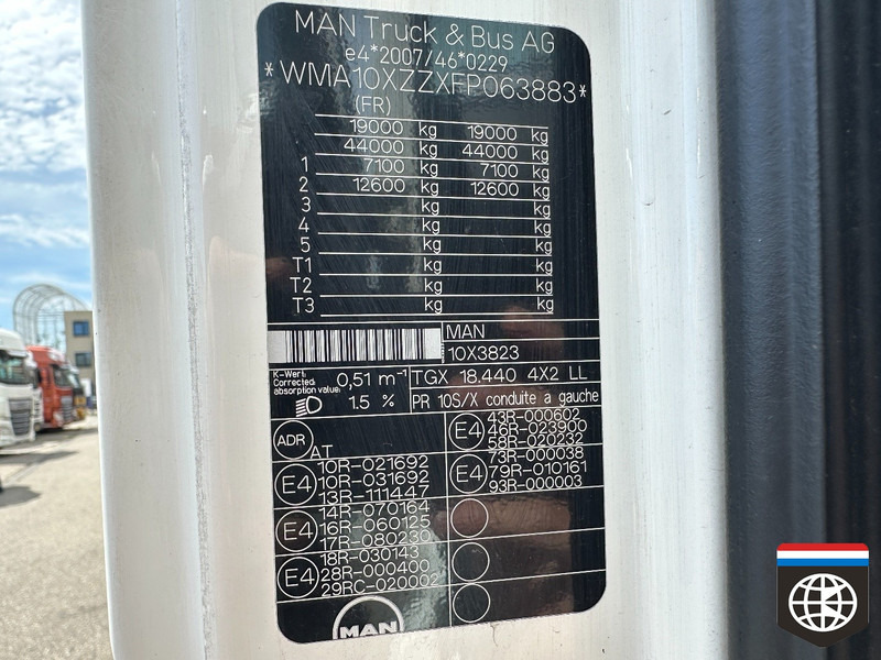 شاحنة ذات ستائر جانبية MAN TGX 18 440 NIGHT A/C - RETARDER - COMBI FREUHAUF: صورة 18