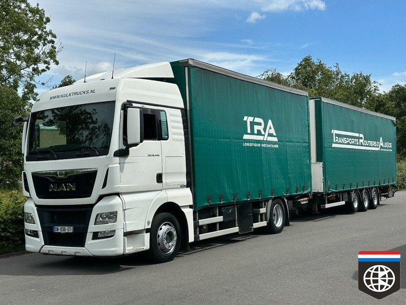 MAN TGX 18 440 NIGHT A/C - RETARDER - COMBI FREUHAUF - شاحنة ذات ستائر جانبية: صورة 1 MAN TGX 18 440 NIGHT A/C - RETARDER - COMBI FREUHAUF - شاحنة ذات ستائر جانبية: صورة 1