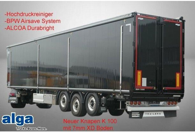 Knapen Trailers K 100, 7mm XD Boden, ALCOA Durabright, 2x Lift - نصف مقطورة بصندوق مغلق: صورة 1 Knapen Trailers K 100, 7mm XD Boden, ALCOA Durabright, 2x Lift - نصف مقطورة بصندوق مغلق: صورة 1