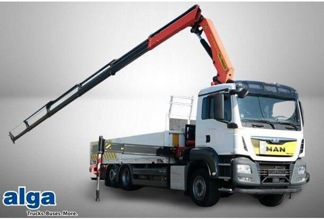 MAN 26.440 TGS LL 6x2, Palfinger PK 22002, Klima,AHK - شاحنات مسطحة: صورة 1 MAN 26.440 TGS LL 6x2, Palfinger PK 22002, Klima,AHK - شاحنات مسطحة: صورة 1