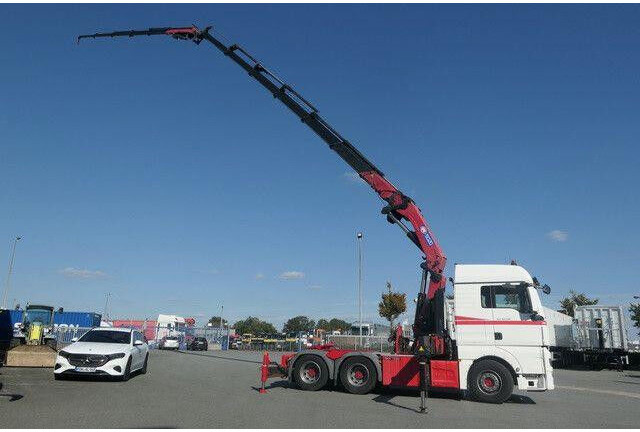 MAN 28.500 TGX 6X2-2 BLS, Kran HMF 5020-K6, Funk,23m - رأس تريلا: صورة 2 MAN 28.500 TGX 6X2-2 BLS, Kran HMF 5020-K6, Funk,23m - رأس تريلا: صورة 2