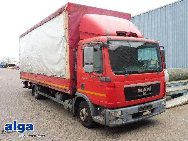 MAN TGL 8.180/LBW/Schiebeverdeck/Automatik - شاحنة ذات ستائر جانبية: صورة 1 MAN TGL 8.180/LBW/Schiebeverdeck/Automatik - شاحنة ذات ستائر جانبية: صورة 1