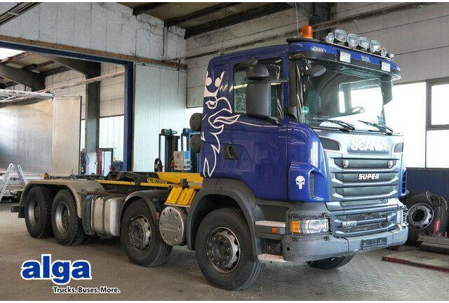 Scania R 500 8x4, Palfinger P24A, Knickarm, Retarder,AC - شاحنة برافعة خطافية: صورة 1 Scania R 500 8x4, Palfinger P24A, Knickarm, Retarder,AC - شاحنة برافعة خطافية: صورة 1