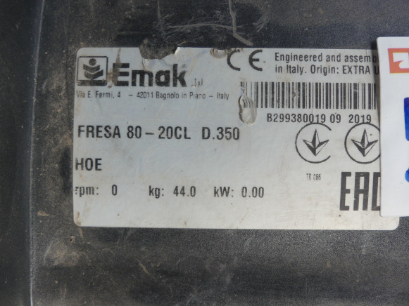 Fraiseuse Emac Fresa 80-20CL D.350 - محراث الدوار: صورة 5 Fraiseuse Emac Fresa 80-20CL D.350 - محراث الدوار: صورة 5