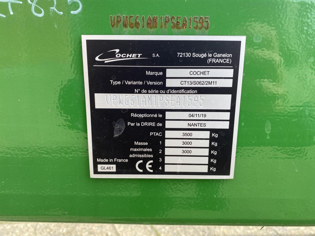 Cochet CT13/S062/2M11 - رأس الحصادة: صورة 5 Cochet CT13/S062/2M11 - رأس الحصادة: صورة 5