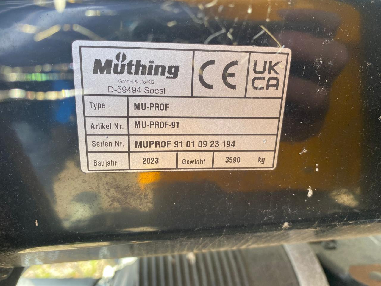التقطيع جزازة Müthing MU-PRO/F 860 Vario: صورة 12