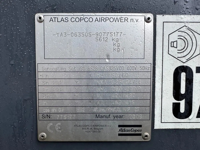 Atlas-Copco QAS 325 VOD Volvo Leroy Somer 325 kVA Silent Rental generatorset - مجموعة المولد: صورة 4 Atlas-Copco QAS 325 VOD Volvo Leroy Somer 325 kVA Silent Rental generatorset - مجموعة المولد: صورة 4