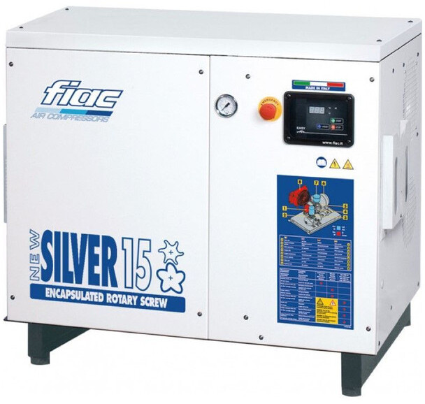 Fiac NewSilver 15 1430 L / min 11 kW 10 Bar Elektrische Schroefcompressor Nieuw ! - ضاغط هوائي: صورة 1 Fiac NewSilver 15 1430 L / min 11 kW 10 Bar Elektrische Schroefcompressor Nieuw ! - ضاغط هوائي: صورة 1