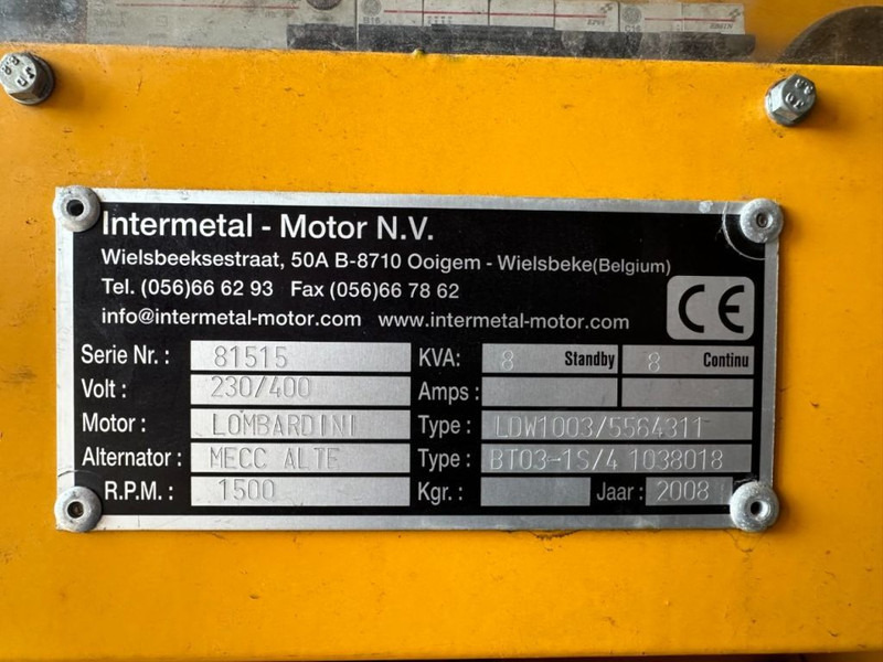 Himoinsa Lombardini LDW 1003 Mecc Alte Spa 9 kVA Supersilent generatorset in 8 ft container - مجموعة المولد: صورة 5 Himoinsa Lombardini LDW 1003 Mecc Alte Spa 9 kVA Supersilent generatorset in 8 ft container - مجموعة المولد: صورة 5