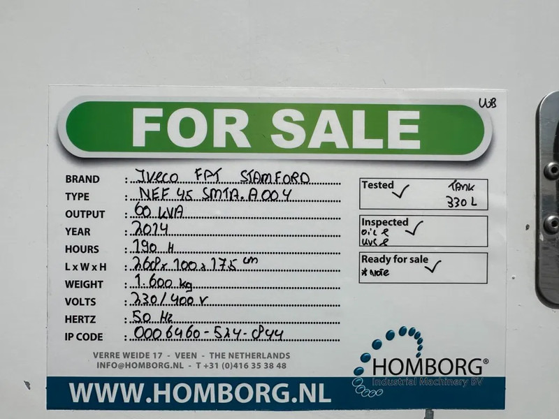مجموعة المولد Iveco FPT NEF45 SM1A.A004 Stamford 60 kVA Silent Rental generatorset: صورة 18