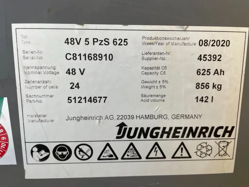 رافعة شوكية Jungheinrich EFG 216K 1.6 ton Triplex Freelift Sideshift Elektra Heftruck Accu 2020: صورة 17 رافعة شوكية Jungheinrich EFG 216K 1.6 ton Triplex Freelift Sideshift Elektra Heftruck Accu 2020: صورة 17