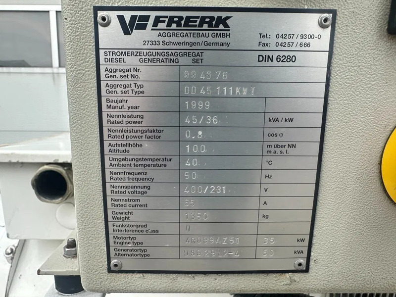 مجموعة المولد Mercedes-Benz OM 364 MTU 50 kVA Marine Scheepsvaart generatorset: صورة 10