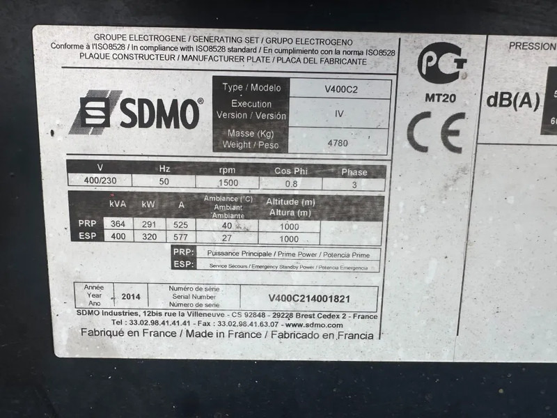 SDMO Volvo TAD 1342GE 440 kVA Silent generatorset - مجموعة المولد: صورة 3 SDMO Volvo TAD 1342GE 440 kVA Silent generatorset - مجموعة المولد: صورة 3