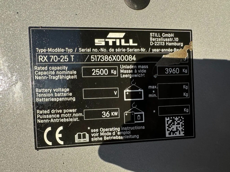 Still RX70-25 T 2.5 ton Duplex Sideshift LPG Heftruck 2020 - رافعة شوكية تعمل بالغاز: صورة 3 Still RX70-25 T 2.5 ton Duplex Sideshift LPG Heftruck 2020 - رافعة شوكية تعمل بالغاز: صورة 3