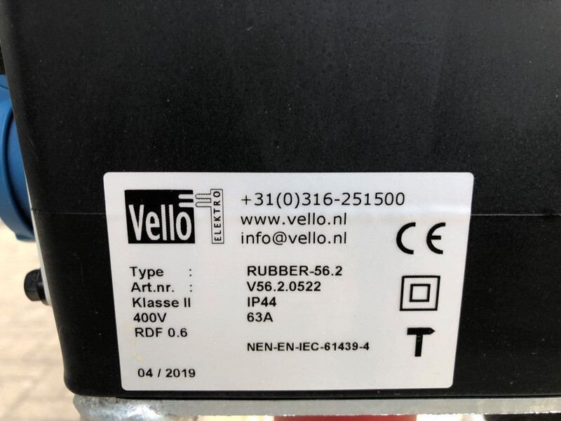 Vello Rubber-56.2 Stroomverdeelkast Zwerfkast Paddestoel 63 Ampère Nieuw ! - مجموعة المولد: صورة 3 Vello Rubber-56.2 Stroomverdeelkast Zwerfkast Paddestoel 63 Ampère Nieuw ! - مجموعة المولد: صورة 3