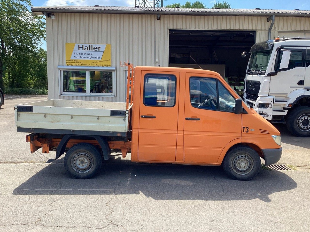 Mercedes-Benz Sprinter Pritsche Doka 211 CDI - شاحنة توصيل مفتوحة, الشاحنات الصغيرة كابينة مزدوجة: صورة 3 Mercedes-Benz Sprinter Pritsche Doka 211 CDI - شاحنة توصيل مفتوحة, الشاحنات الصغيرة كابينة مزدوجة: صورة 3