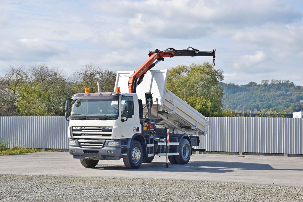 DAF CF 75.310 Kipper 4,30 m + KRAN * TOPZUSTAND - شاحنة قلاب, شاحنة كرين: صورة 2 DAF CF 75.310 Kipper 4,30 m + KRAN * TOPZUSTAND - شاحنة قلاب, شاحنة كرين: صورة 2
