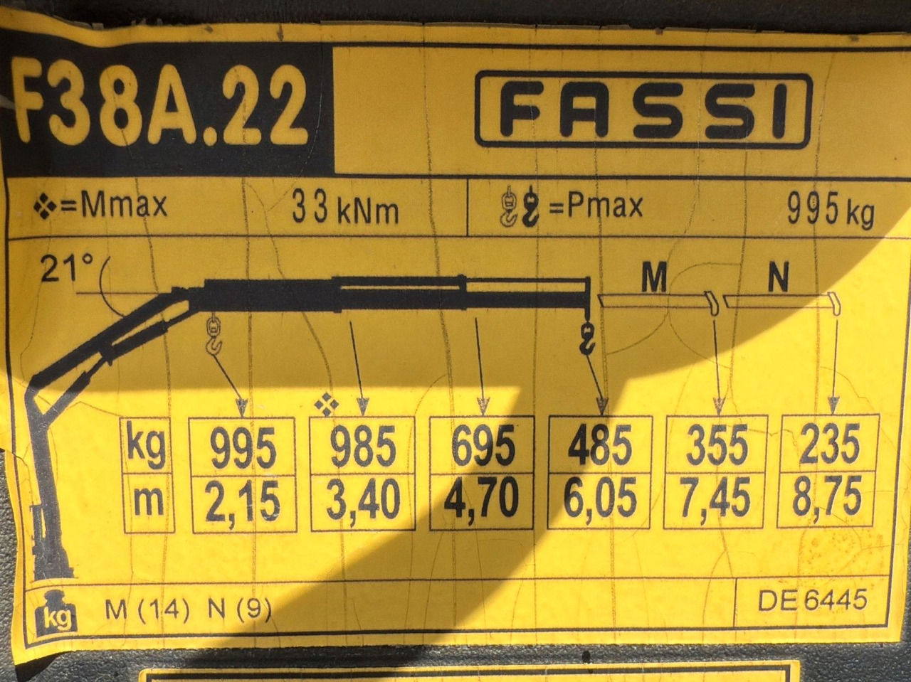 شاحنة توصيل مفتوحة Iveco Daily 65C14 Pritsche 3,75 m FASSI F38 A.22: صورة 13 شاحنة توصيل مفتوحة Iveco Daily 65C14 Pritsche 3,75 m FASSI F38 A.22: صورة 13