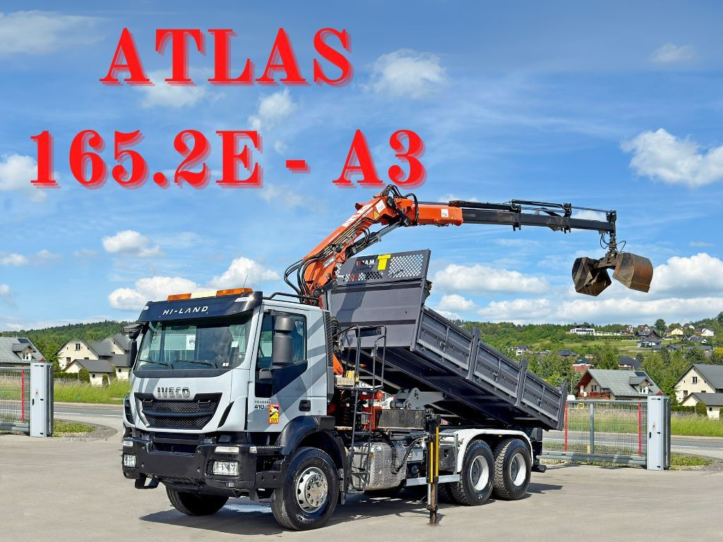 Iveco TRAKKER 410*Kipper 5,20m*ATLAS 165.2E * FUNK/6x4 Iveco TRAKKER 410*Kipper 5,20m*ATLAS 165.2E * FUNK/6x4 - شاحنة كرين, شاحنة قلاب: صورة 1 Iveco TRAKKER 410*Kipper 5,20m*ATLAS 165.2E * FUNK/6x4 Iveco TRAKKER 410*Kipper 5,20m*ATLAS 165.2E * FUNK/6x4 - شاحنة كرين, شاحنة قلاب: صورة 1