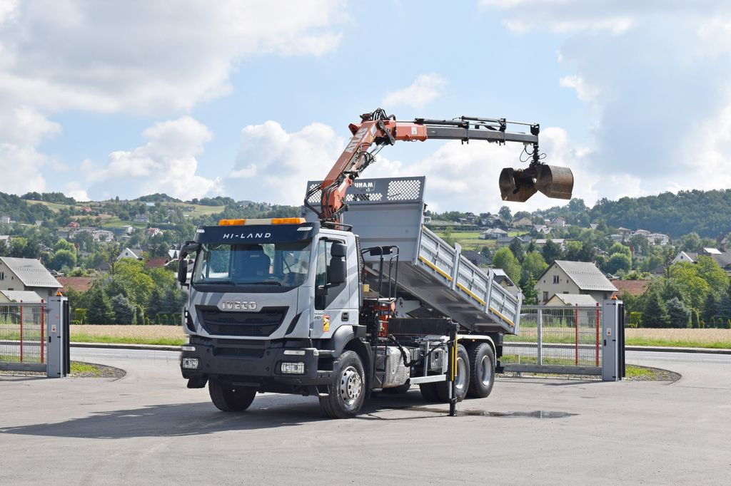 Iveco TRAKKER 410*Kipper 5,20m*ATLAS 165.2E * FUNK/6x4 - شاحنة قلاب, شاحنة كرين: صورة 2 Iveco TRAKKER 410*Kipper 5,20m*ATLAS 165.2E * FUNK/6x4 - شاحنة قلاب, شاحنة كرين: صورة 2