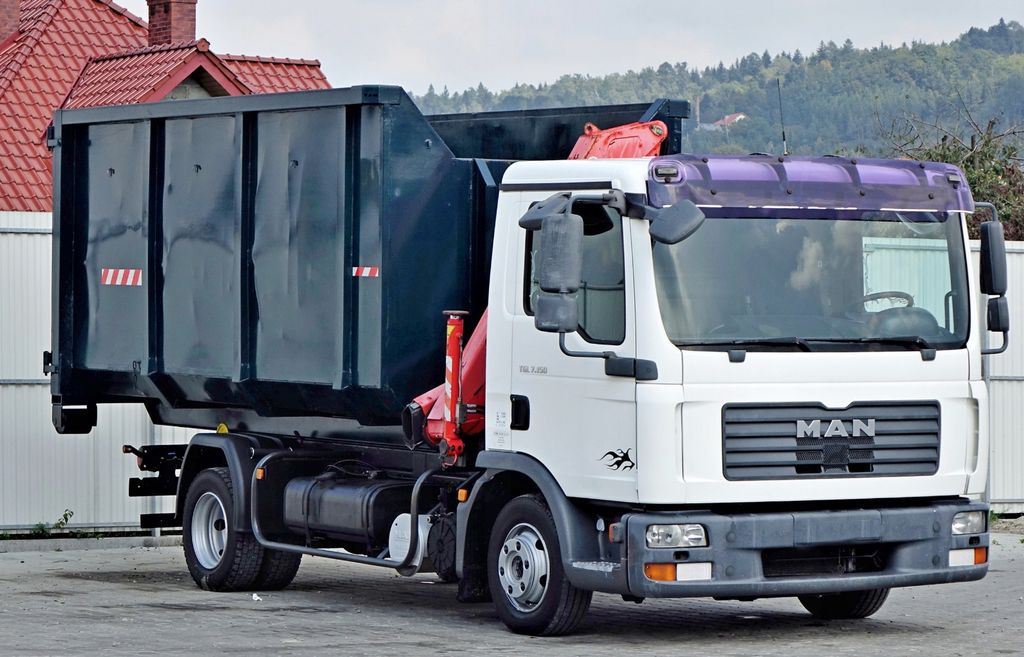 MAN TGL 7.150 Abrollkipper + Kran !! MAN TGL 7.150 Abrollkipper + Kran !! - شاحنة كرين, شاحنة برافعة خطافية: صورة 3 MAN TGL 7.150 Abrollkipper + Kran !! MAN TGL 7.150 Abrollkipper + Kran !! - شاحنة كرين, شاحنة برافعة خطافية: صورة 3