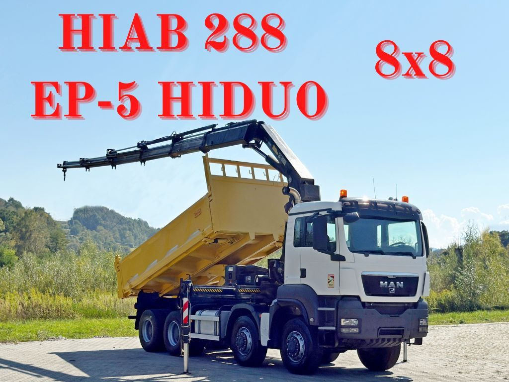MAN TGS 32.510 * HIAB 288 EP - 5HIDUO/ FUNK * 8x8 - شاحنة كرين: صورة 1 MAN TGS 32.510 * HIAB 288 EP - 5HIDUO/ FUNK * 8x8 - شاحنة كرين: صورة 1