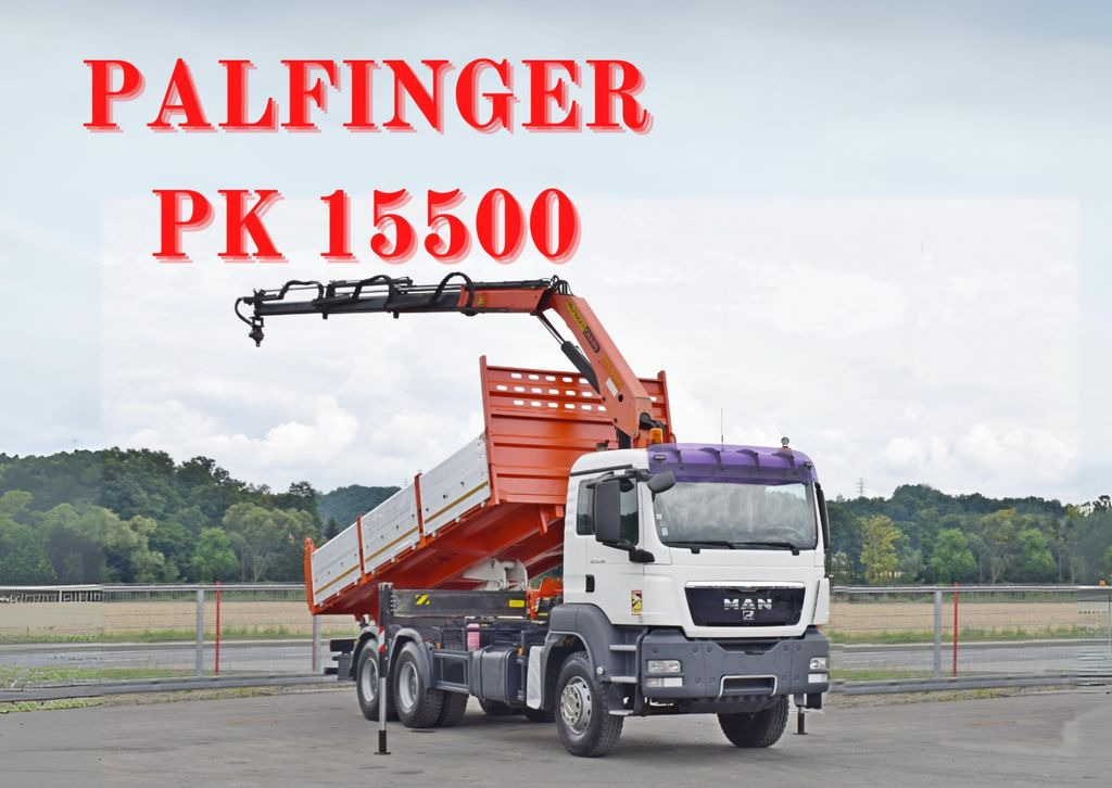 MAN TGS 33.360*KIPPER 6,40m *PK 15500 * 6x4 MAN TGS 33.360*KIPPER 6,40m *PK 15500 * 6x4 - شاحنة كرين, شاحنة قلاب: صورة 1 MAN TGS 33.360*KIPPER 6,40m *PK 15500 * 6x4 MAN TGS 33.360*KIPPER 6,40m *PK 15500 * 6x4 - شاحنة كرين, شاحنة قلاب: صورة 1