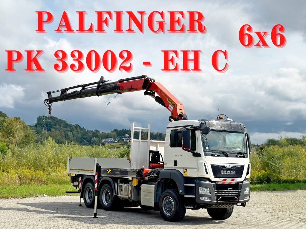 MAN TGS 33.480 * PK 33002-EH C + FUNK/6x6 * TOP - شاحنة كرين: صورة 1 MAN TGS 33.480 * PK 33002-EH C + FUNK/6x6 * TOP - شاحنة كرين: صورة 1