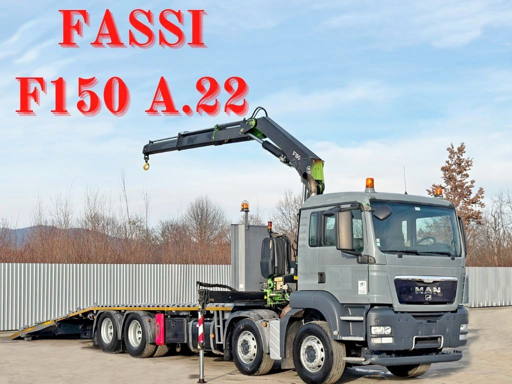 MAN TGS 35.360 * FASSI F150 A.22 + FUNK* TOPZUSTAND - شاحنة سحب: صورة 1 MAN TGS 35.360 * FASSI F150 A.22 + FUNK* TOPZUSTAND - شاحنة سحب: صورة 1
