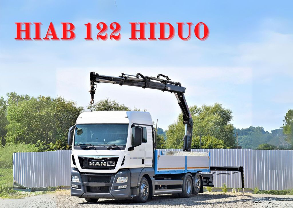 MAN TGX 26.440 Pritsche 6,20 m+HIAB 122 HIDUO/FUNK - شاحنة كرين: صورة 1 MAN TGX 26.440 Pritsche 6,20 m+HIAB 122 HIDUO/FUNK - شاحنة كرين: صورة 1