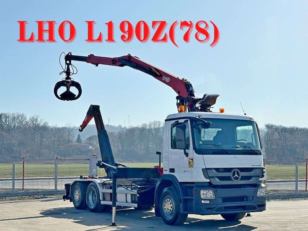 Mercedes-Benz ACTROS 2544 * ABROLLKIPPER * LHO L190Z(78) * TOP - شاحنة برافعة خطافية, شاحنة كرين: صورة 1 Mercedes-Benz ACTROS 2544 * ABROLLKIPPER * LHO L190Z(78) * TOP - شاحنة برافعة خطافية, شاحنة كرين: صورة 1
