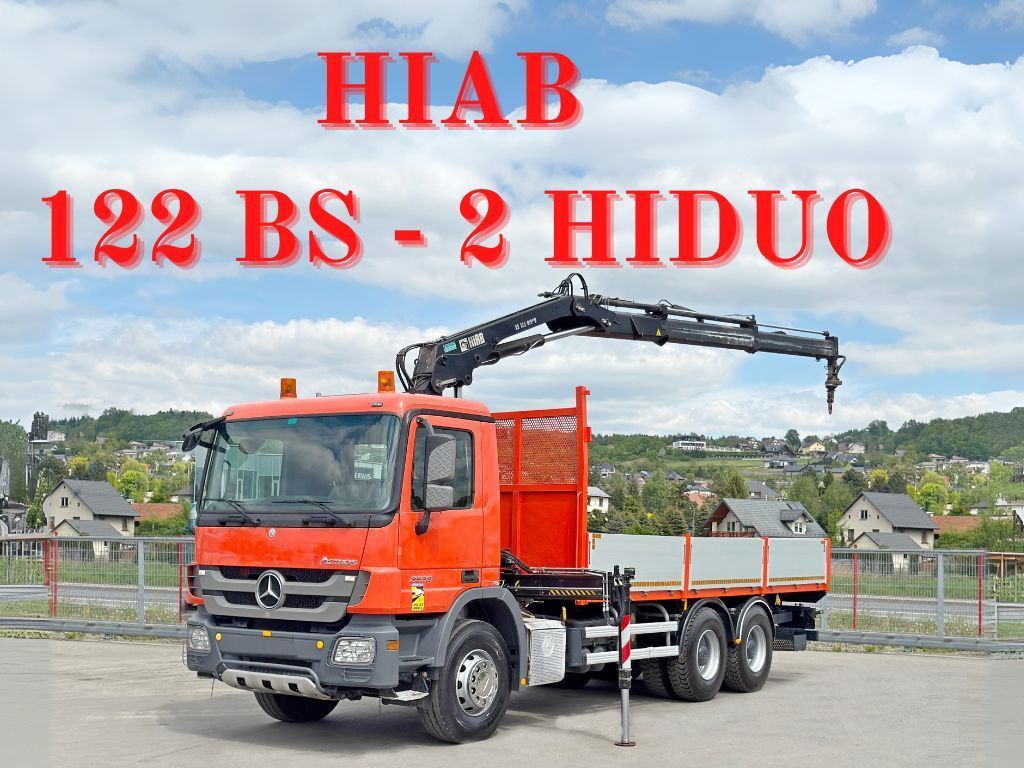 Mercedes-Benz ACTROS 2636*HIAB 122 BS-2 HIDUO + FUNK/6x4 * TOP - شاحنة كرين: صورة 1 Mercedes-Benz ACTROS 2636*HIAB 122 BS-2 HIDUO + FUNK/6x4 * TOP - شاحنة كرين: صورة 1