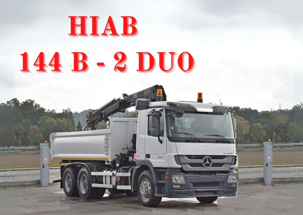 Mercedes-Benz ACTROS 2641 * HIAB 144 B-2 DUO * 6x4 *TOPZUSTAND - شاحنة قلاب, شاحنة كرين: صورة 1 Mercedes-Benz ACTROS 2641 * HIAB 144 B-2 DUO * 6x4 *TOPZUSTAND - شاحنة قلاب, شاحنة كرين: صورة 1