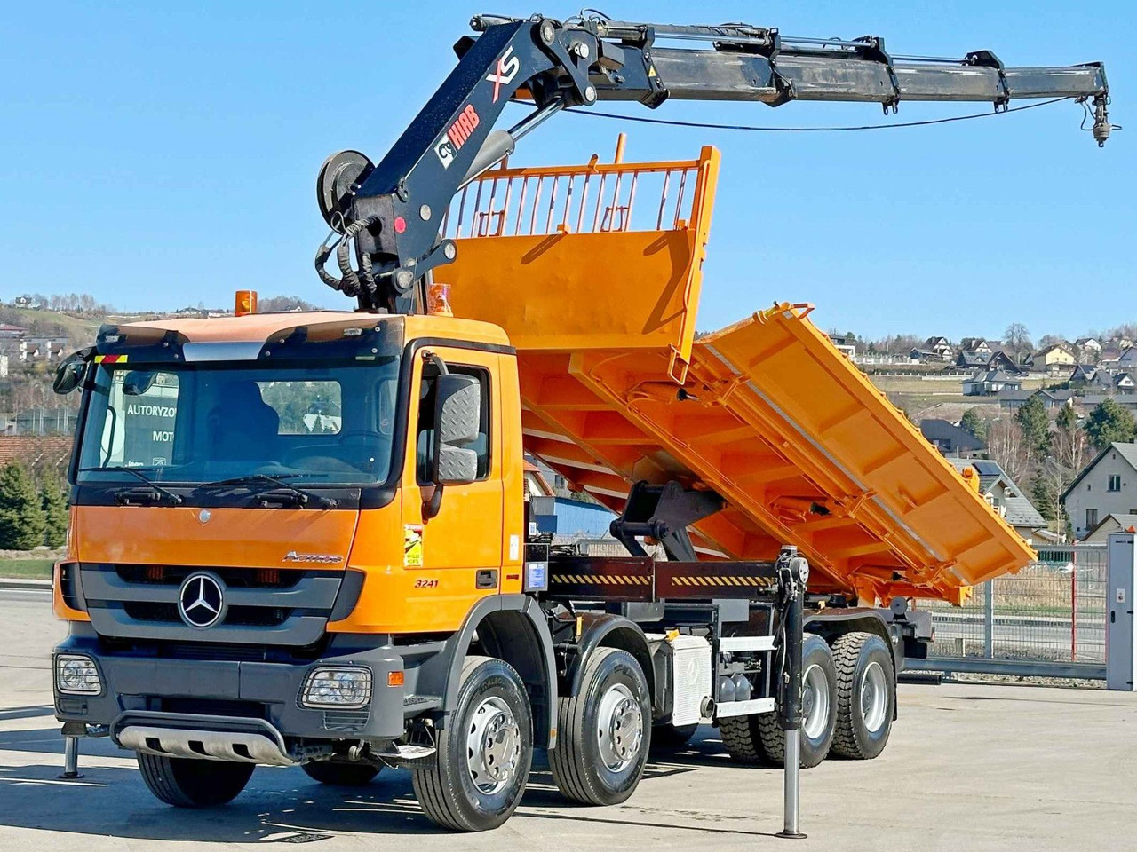 Mercedes-Benz ACTROS 3241 * HIAB 322 EP-4 HIDUO + FUNK / 8x4 - شاحنة قلاب, شاحنة كرين: صورة 3 Mercedes-Benz ACTROS 3241 * HIAB 322 EP-4 HIDUO + FUNK / 8x4 - شاحنة قلاب, شاحنة كرين: صورة 3