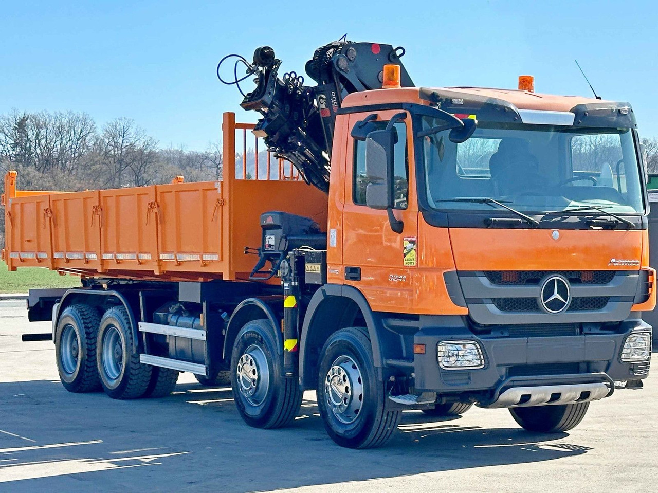 Mercedes-Benz ACTROS 3241 * HIAB 322 EP-4 HIDUO + FUNK / 8x4 - شاحنة قلاب, شاحنة كرين: صورة 4 Mercedes-Benz ACTROS 3241 * HIAB 322 EP-4 HIDUO + FUNK / 8x4 - شاحنة قلاب, شاحنة كرين: صورة 4
