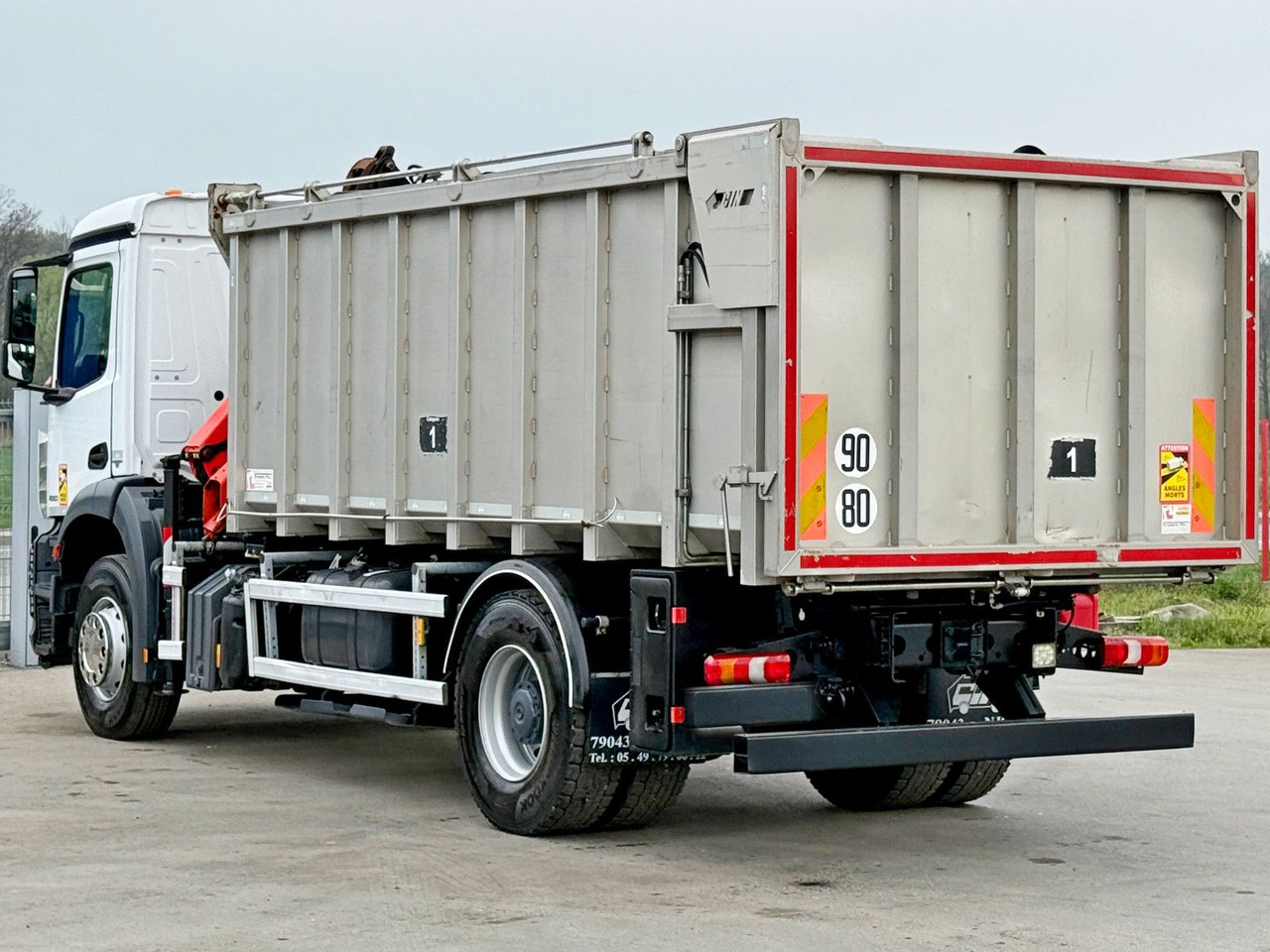 شاحنة قلاب, شاحنة كرين Mercedes-Benz AROCS 1830* KIPPER 5,00m * PK 7.501 SLD A + FUNK: صورة 9